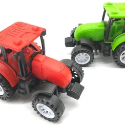 Pull Along Realistic Look Plastic Body Non-Toxic Tractor Engine with 4 Wheels-23
