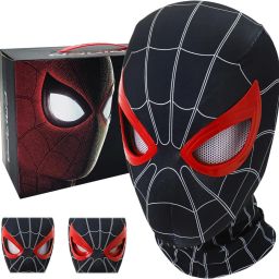 Miles Morales Head Cover Moving Eyelid 3D Superhero Face Cover for Kids Adults Party Mask-45