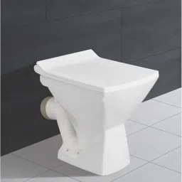 Floor Mounted European Water Closet/Western Toilet Commode/EWC P Trap Square P Trap Floor Mounted Water Closet (Commode) P Trap With Soft Close Seat Cover Western Commode-25