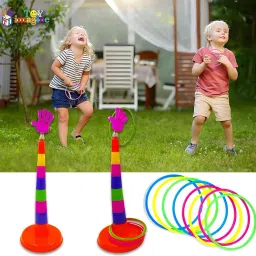 Ring toss Throw Ring Game Giant Inflatable Hoopla Game for Kids-15