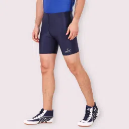 Solid Men Dark Blue Tights-image-38