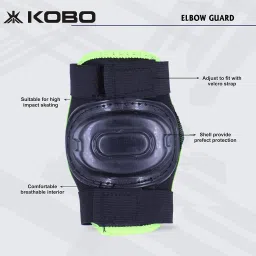 kobo Skating Set Cycling Protective Set with Helmet and Guard for Knee, Elbow and Palm Skating Guard Combo image 2