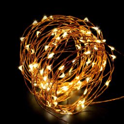 50 LEDs 5 m White Steady Water Drop Rice Lights-1