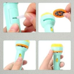 wishhuttoys 3 Slides Projector Torch Flashlight Light Toys Kids Learning Educational Games image 3