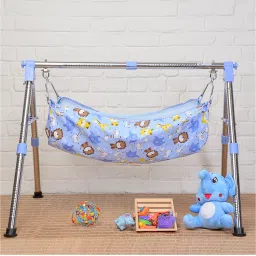 baby Foldable Swing/parna/jhula/totthil Cradle/Ghodiyu/Crib/Bassinet-17