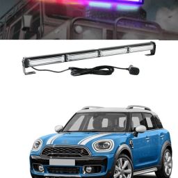 COB LED 24inch Flashing Strobing Modes Warning Vehicle Strobe Light Bar Kit. 72W Bright Linear LED Strobe Signal Light Bar a151 Car Fancy Lights-image-48