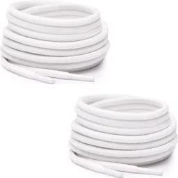 bilAnca Round 48 Inches Long White Formal Shoe Boot Strings Sneakers (2 Pairs) Shoe Lace-image-66