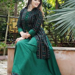 Women Viscose Rayon Kurta Ethnic Jacket Set-image-62
