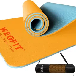 15mm TPE Yoga Mat with Carry Bag for Home Gym Workout & Exercise for Men & Women Orange 15 mm Yoga Mat-image-66