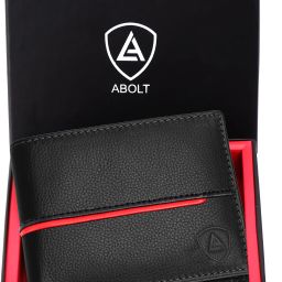 Men Casual Black Genuine Leather RFID Wallet-image-5