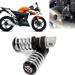 AUTO PEARL Spring Coiled Foot Rest Black for CBR 150R Foot Rest-image-48