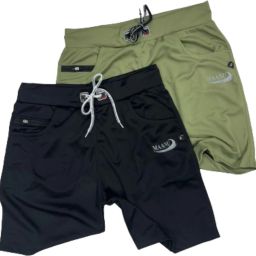 Pack of 2 Solid Men Black, Green Regular Shorts-image-7