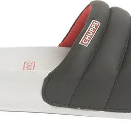 chupps Classic Quilted Grey/Black Men's Comfortable Slides & Flip Flop Men Slides image 5