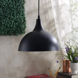Black Metal Conical Shape Hanging for Living room (Bulb Not Included) Pendants Ceiling Lamp-image-7