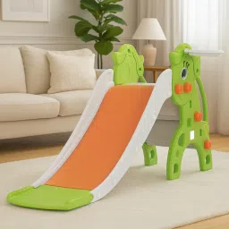3 in 1 Garden Baby Slides for Kids with Basketball Set, Antislip Steps-image-61
