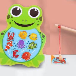 highseas Pole Fish Catching Magnetic Toys Game Wooden Fish Catching Learning Shape Board-picture-10