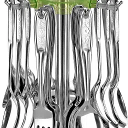 ACTIONWARE Cutlery set for dining table With Stand Disposable Stainless Steel Cutlery Set-image-87