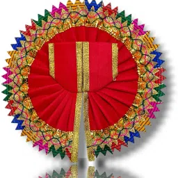 mystic vastra Laddu Gopal Ji Poshak Pack Of 6 (Size 3) Free 1 Random Poshak Dress image 5