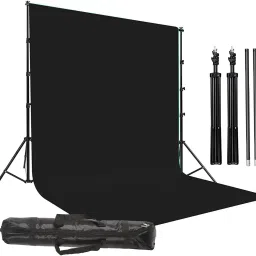 PICPRO Photography Backdrop Background Support Kit Foldable+Bag Stand KIT+Black Screen Reflector-11