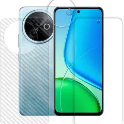 SOMTONE Front and Back Tempered Glass for vivo Y39 5G Tempered Glass Screen Protector | Anti-Scratch | Edge to Edge Full Coverage | 9H Hardness (1 FRONT SCREEN GUARD + 1 BACK CARBON FIBER SKIN + 1 CAMERA LENS PROTECTOR)-picture-25