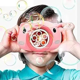 little creation Camera Shape Battery Operated Bubble Machine with Bubble Solution for Kids Toy Bubble Maker image 4