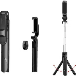 HIFY XT-02 Bluetooth Extendable Selfie Stick with Wireless Remote and 2 Level Fill Light for Making TikTok, Vlog Videos and Tripod Stand Selfie Stick for Creating TIK Tok, Vlogs, Youtubers Tripod, Monopod image 5