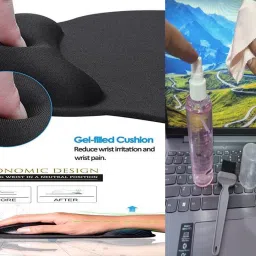 ANJO USB Keyboard-Wireless Mouse-Wrist Pad-3.0Hub-3in1 Cleaner-OTG C&Micro-Ext Cable Combo Set Designed for Gaming image 4