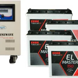 3 KVA With Exide Combo Battery 150 AH X 4 glxy3kva Pure Sine Wave Inverter-6
