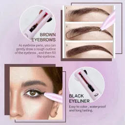 rsentera Touch Up 4-in-1 Makeup Pen (Eye Liner, Brow Liner, Lip Liner, & Highlighter) 2.5 ml image 4