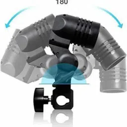 WON E27 Single Blub Holder Set of 2 pcs spl Quality Imported Photography Photo Light Lamp Bulb Single Holder E27 Socket Bracket Studio EU Plug,Black Camera Rig Folding Flash Bracket image 2