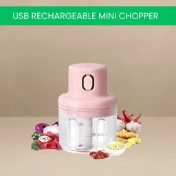 sacro Mini Rechargeable Chopper, Electric Chopper for Onion, Garlic and VegetableB32 Electric Vegetable & Fruit Chopper-picture-24