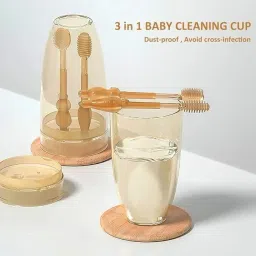 Baby Oral Cleaning Brush 2 In 1 Toothbrush Tongue Brush Bpa Free Extra Soft Toothbrush-picture-9