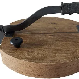kindred Manual Heavy Quality Papad-Puri Press Maker Wooden Board Machine with Iron Handle ideal for Papad, Chapati, Khakhra, roti, puri maker machine Roti and Khakra Maker image 2