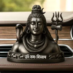 Premium Shiv Ji Murti – Lord Shiva Idol for Car Dashboard & Home Temple Decorative Showpiece - 9 cm-image-23