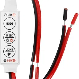 aurastrips 3-Key 12V LED Strip Dimmer – 5 Modes & 5 Speed Flasher, Blinker for Led Lights 2 A Step Dimmer image 5
