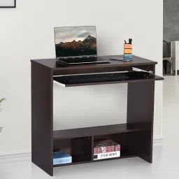 Bonton Dark Wenge Engineered Wood Study Table-image-32