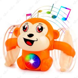 Tumbling & Tipping Banana Monkey Toy for with Light, Sound and Touch Sensor-image-50