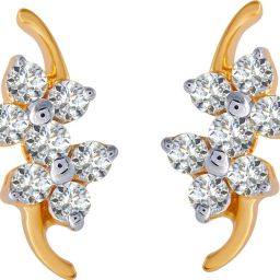 PC Chandra Jewellers Yellow Gold 18kt Stud Earring-image-75
