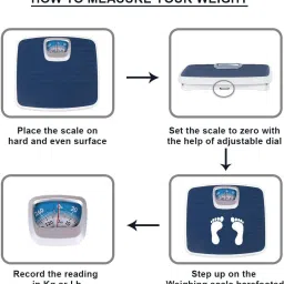 ACU-CHECK Weight Machine for Human Weight Analog Mechanical Scale Weighing Scale image 2