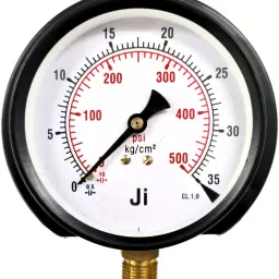 Pressure Gauge, 4" Dial, 0 - 35 Kg/Cm2, Bottom Entry, 3/8" BSP (M) Connection Dial Indicator-image-0
