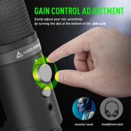 audio array AM-C25 USB Condenser Microphone for YouTube, Gaming, Meeting & Recording Microphone image 4