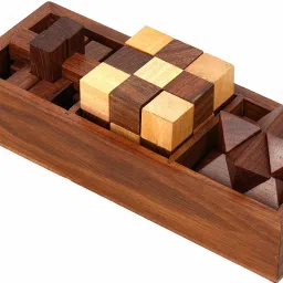 ortus 3-in-1 Soma Cube/Interlocking Block/Snake Cube/Brain Teaser Game image 2