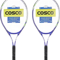 Aluminum Drive-26 Tennis Racket "10 to 12 Years" (26 Inches) Multicolor Strung Tennis Racquet-image-17