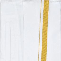TUNI MANI Velcro, Pocket Single Solid Men Dhoti-image-14