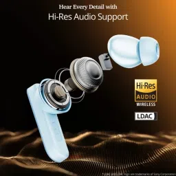 boat Airdopes 800(2025 Launch) HiDef w/Hi-Res Audio by LDAC, 4 Mics AI-ENx Tech Bluetooth Headset image 5