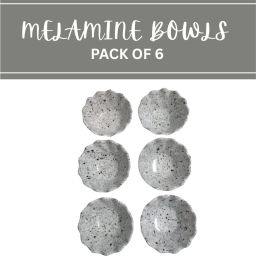 Melamine Serving Bowl Modern Melamine Bowls Set of 6 for Table Serving-image-123