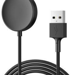 Krittoe Magnetic Charging Cable 2 A 1 m SILICON Magnetic Charging Cable for Samsung Galaxy Watch Active 2 – Replacement USB Charger (Black)-image-71