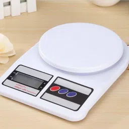 POONJALIYA Digital Plastic Kitchen Electronic Food Weight ScaleSF400 Kitchen Weighing Scale 10 kg Weight Measure for Spices Vegetable LiquidsBacklit LCD Display for Measuring Food, Cake, Vegetable, Fruit kitchen scale is battery operated ,vajan,offer,kirana kata,kirana weight machiene computer kata,tarazu,jewellery,sabzi Weighing Scale-17