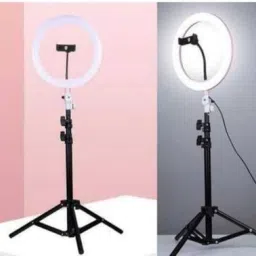 MOTOFLY Ring Light 10" With 7 Ft Tripod For Making Reels, Photography, Vloging Tripod Kit, Monopod Kit, Tripod, Tripod Ball Head-picture-37