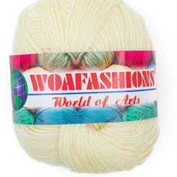 Lovable Acrylic Hand Knitting Yarn (Ivory Cream) (200gms)-image-20